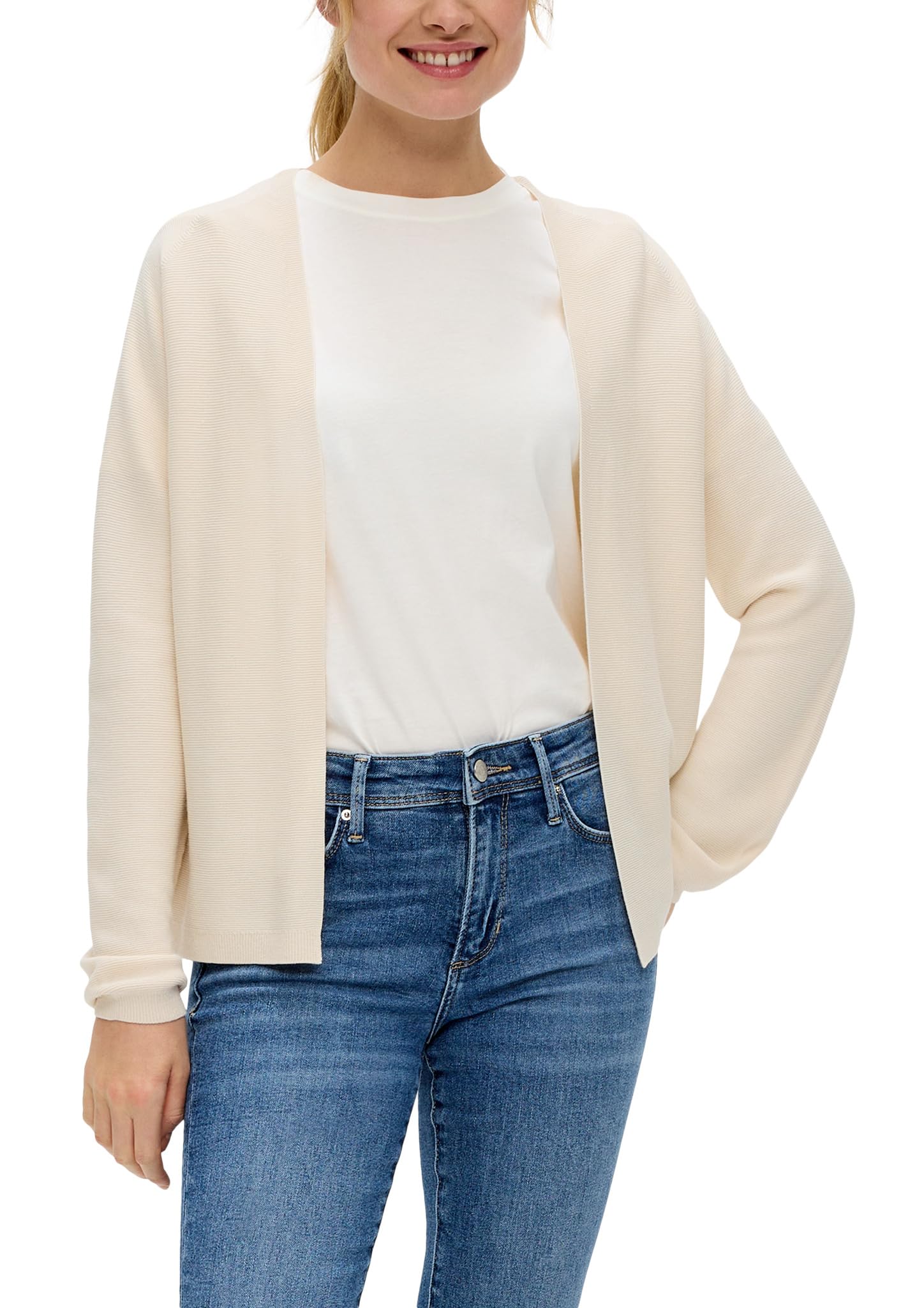 s.Oliver Women's 2144138 Cardigan Sweater, Beige 8105, 10