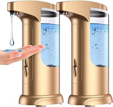 Automatic Foaming Soap Dispenser - 12.5oz Adjustable Soap Dispensing Volume - Premium Soap Dispenser for Kitchen Bathroom Toilet, 2PCS