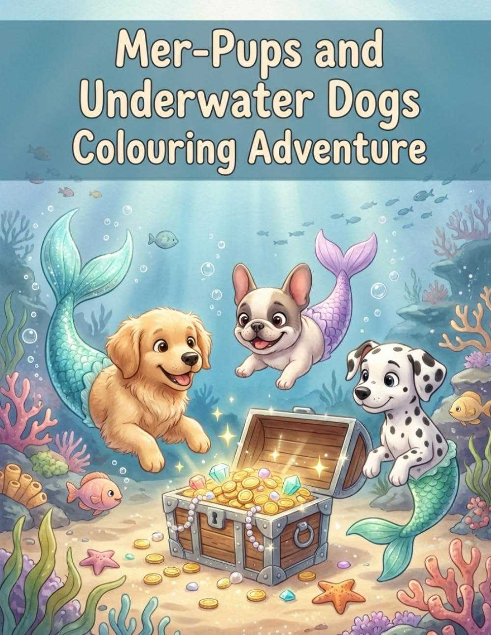 Mer-Pups and Underwater Dogs: Colouring Adventure
