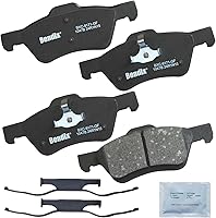 Vista 382 de Pastillas de Freno Delanteras Cerámicas Bendix Priority1 CFC430A para Modelos Selectos INFINITI G35, I30, Nissan 350Z, Altima, Juke, Maxima, Sentra