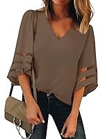 Algopix Similar Product 3 - LookbookStore Women Vneck Mesh Panel