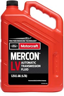 Genuine Ford Motorcraft MERCON LV Transmission Fluid XT-10-5Q3LV 5 Quart Jug - OEM for Ford Lincoln Mercury Models