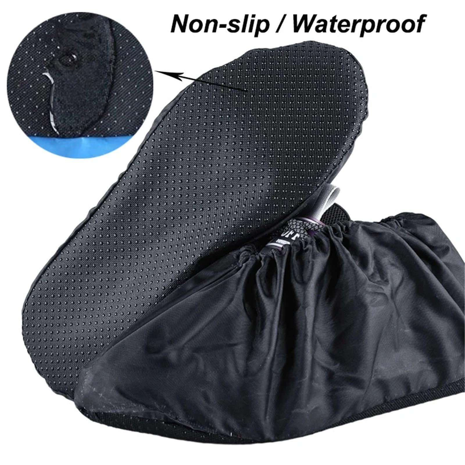 5 paia di copriscarpe impermeabili antiscivolo, lavabili, for scarpe da interno, for mantenere la pulizia del tappeto, riutilizzabili, for l'elasticità delle Per La Casa