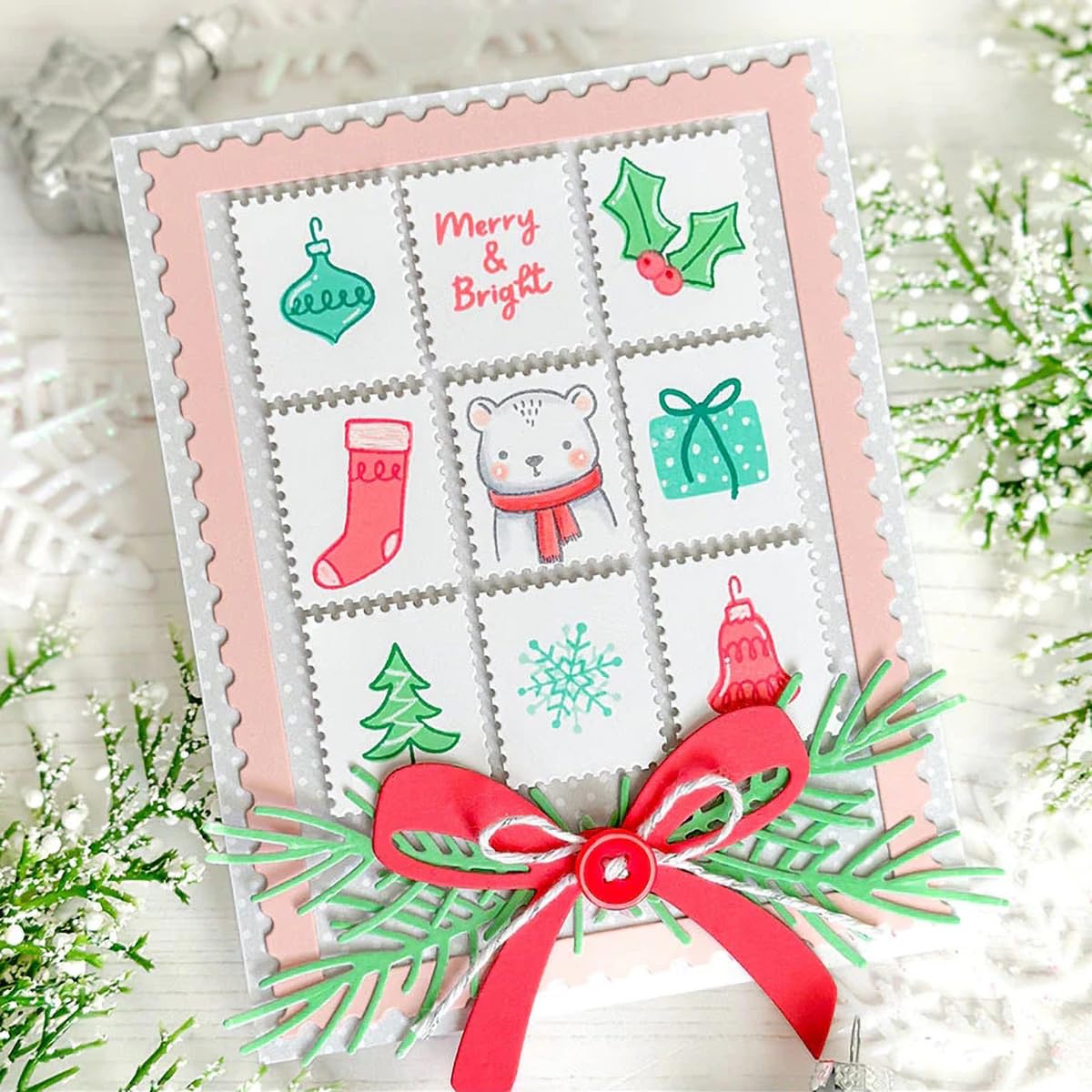 Weihnachtsmäuse Stempel Und Stanzen Set, Stempel S Produktbild-Vorschau 10