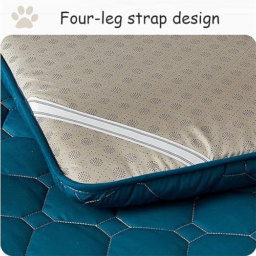 Miniatura 6 de Almohadilla de tatami plegable, colchón de futón japonés, tamaño matrimonial, plegable, portátil, para invitados, para camping, colchón de piso