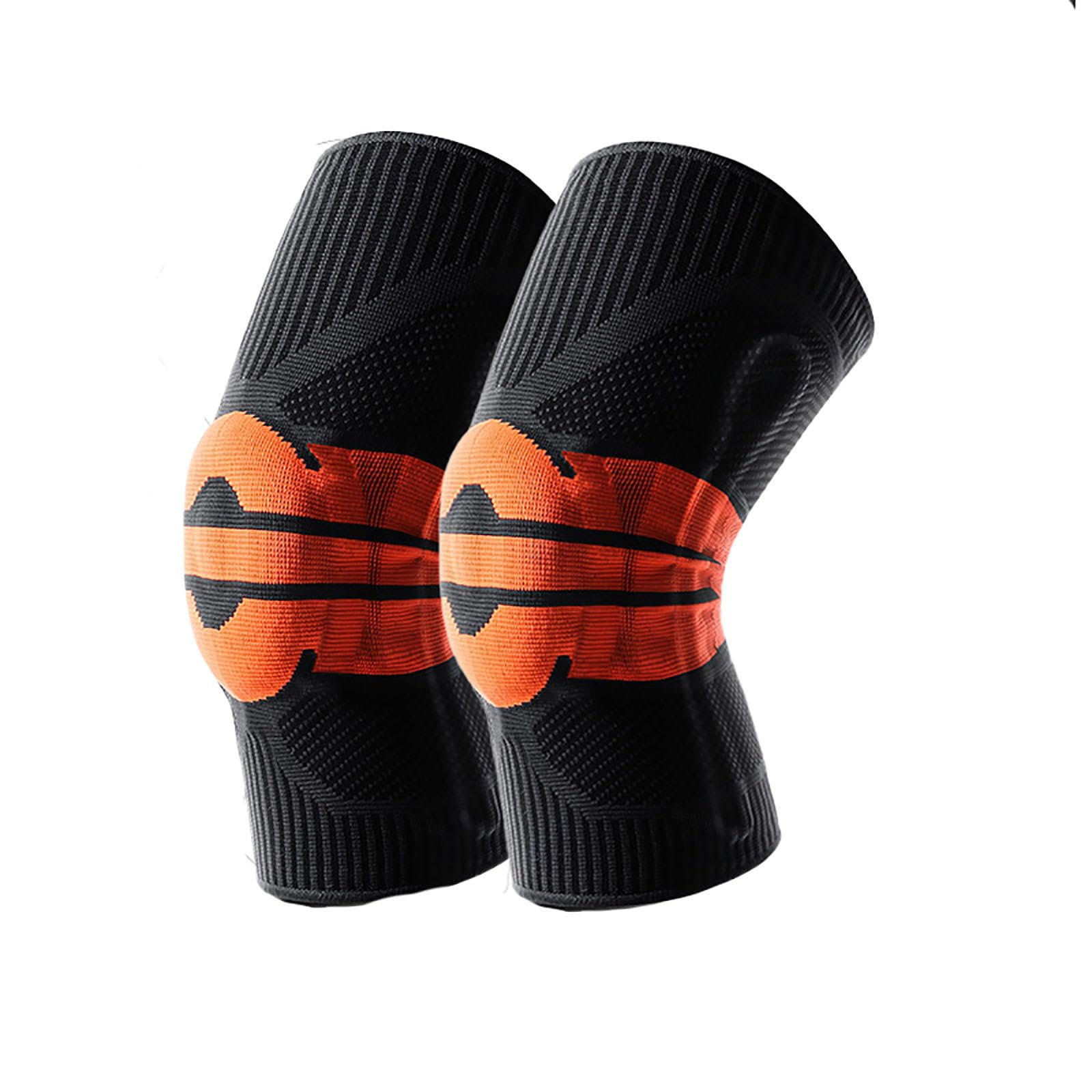 Rodilleras de Voleibol/Rodilleras para Dolor de Rodilla Mujeres y Hombres/Rodillera Manga de Compresión/estabilizadores de Resorte Lateral/Alivio del Dolor Articular,L-C