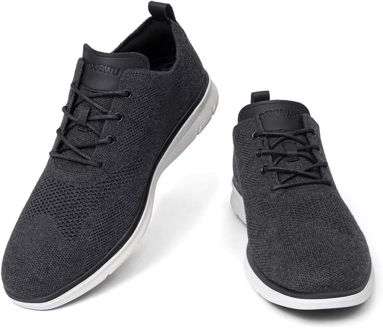 Men's Dress Oxfords Casual Walking Shoes Lightweight Mesh Business Work Sneakers Tennis Footwear 9.5 B Fur Black image 3 of 6 B0F4WR8LLP