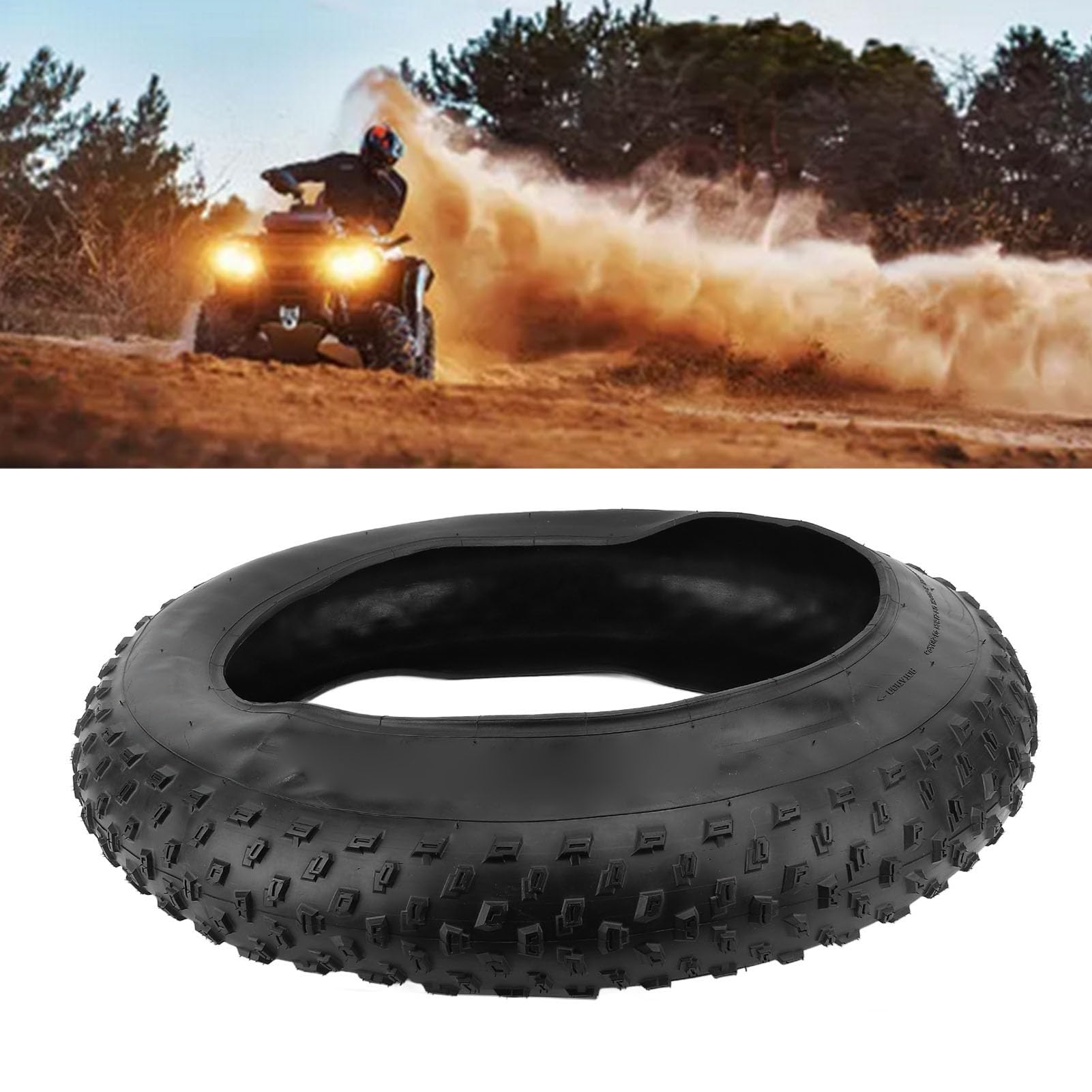SUNGOOYUE 20x4 Zoll Faltradreifen – Gummi, 60 TPI, Für Gelände, Strand & Schnee, Faltbar & Pannensicher