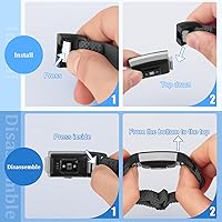 Vista 3 de Bandas elásticas compatibles con Fitbit Charge 2, correa de repuesto ajustable elástica de nailon suave Solo Loop para Fitbit Charge 2, mujeres