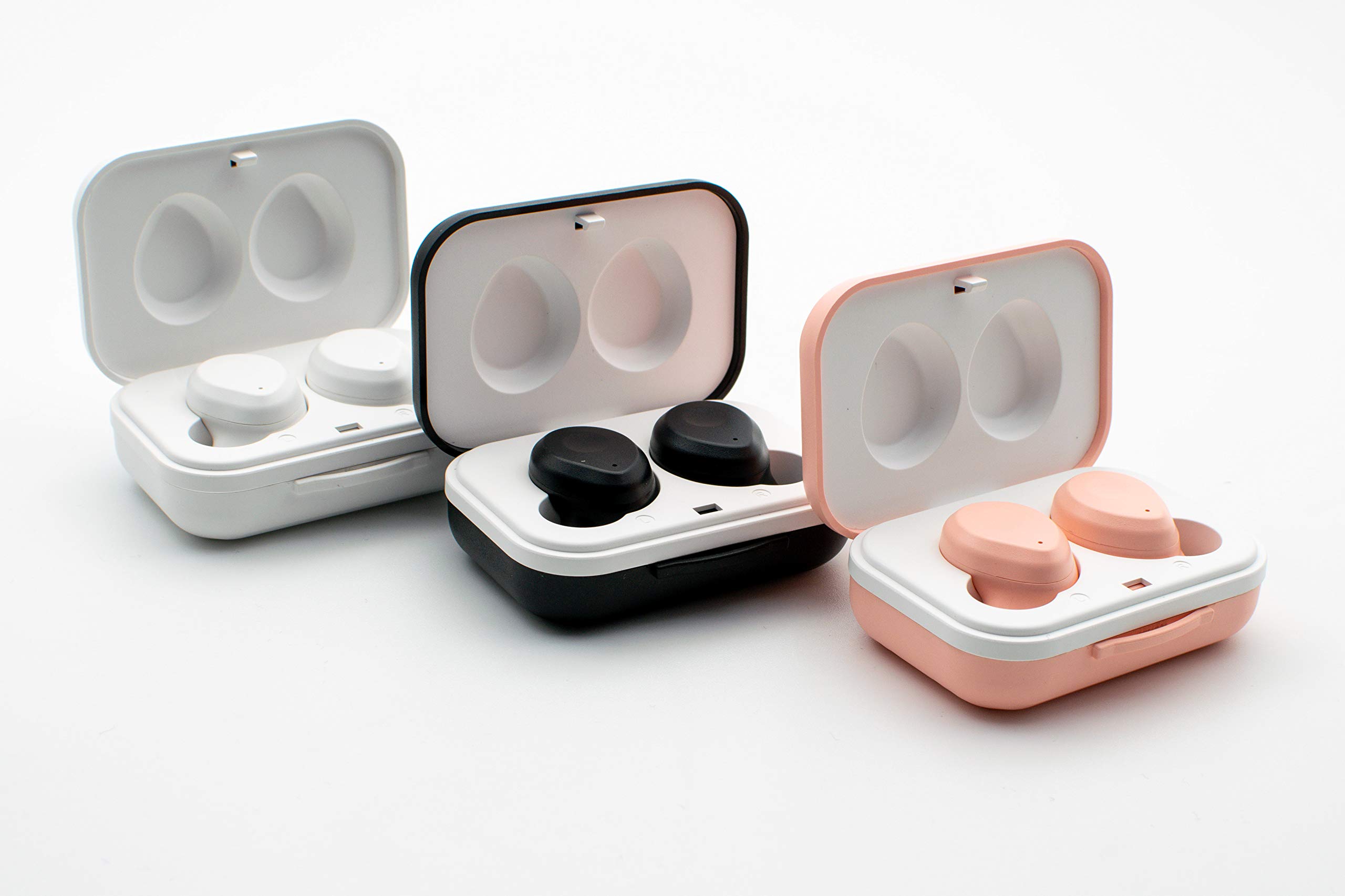 M1012 KDH Tech Wireless Bluetooth Earbuds Earphones Voice Assistant Auto Pairing Unique Charging Case Handsfree In Ear (Black)