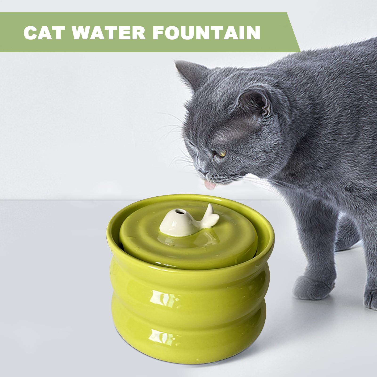 Dispenser d'acqua per gatti: abbeveratoio intelligente da 0,8 l | unità di circolazione silenziosa, filtraggio a più | Soluzione di idratazione pulita per