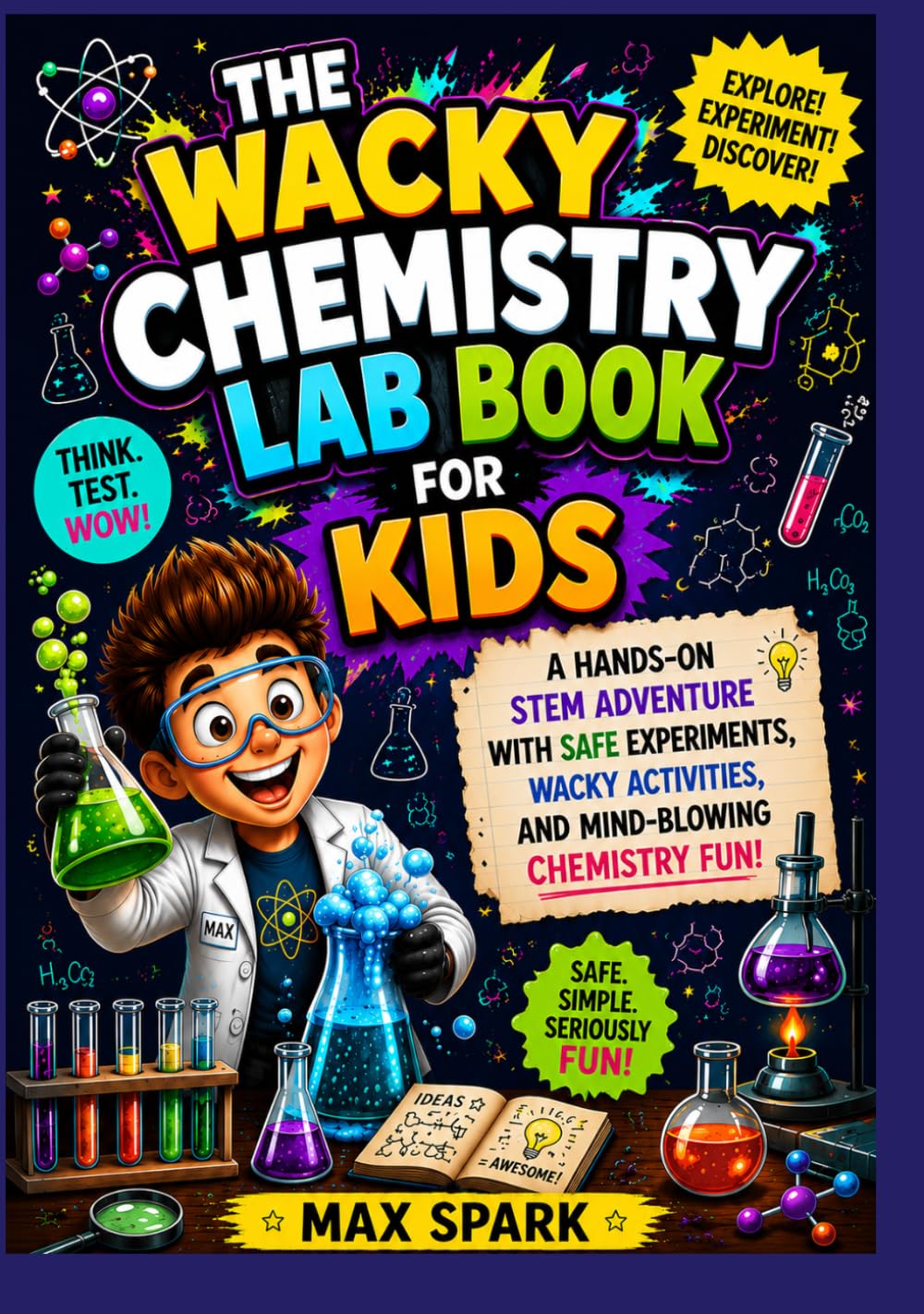 The Wacky Chemistry Lab Book for Kids: A Hands-On STEM Adventure with Safe Experiments, Wacky Activities, and Mind-Blowing Chemistry Fun