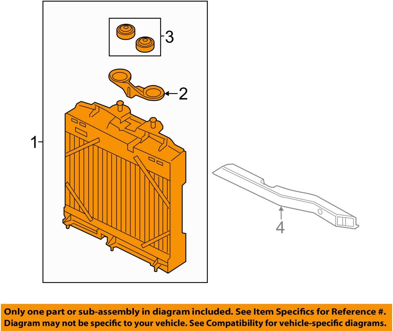 BMW 17-11-7-802-662 Auxiliary Radiator, Right
