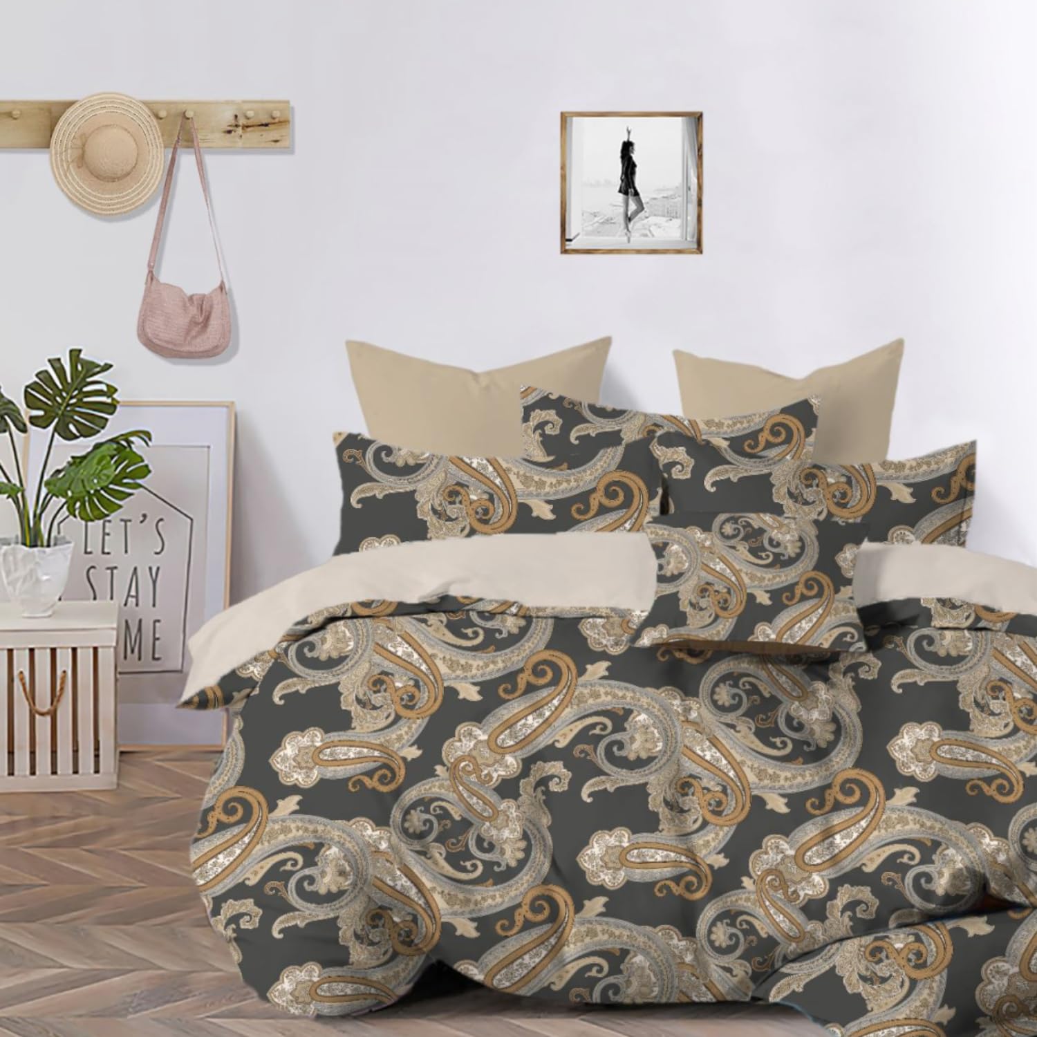 Comforter Double Bed | 110 GSM | Blanket Double Bed, Cotton Printed AC Comforter Double Bed, Quilt, AC Blanket, Dohar Double Bed, Fibre Filling: 90x100inch-image-35