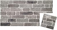 Vista 31 de IZODEKOR Paneles de pared con efecto ladrillo 3D, revestimiento, aspecto de piedra, paneles de espuma de poliestireno para sala de estar, cocina