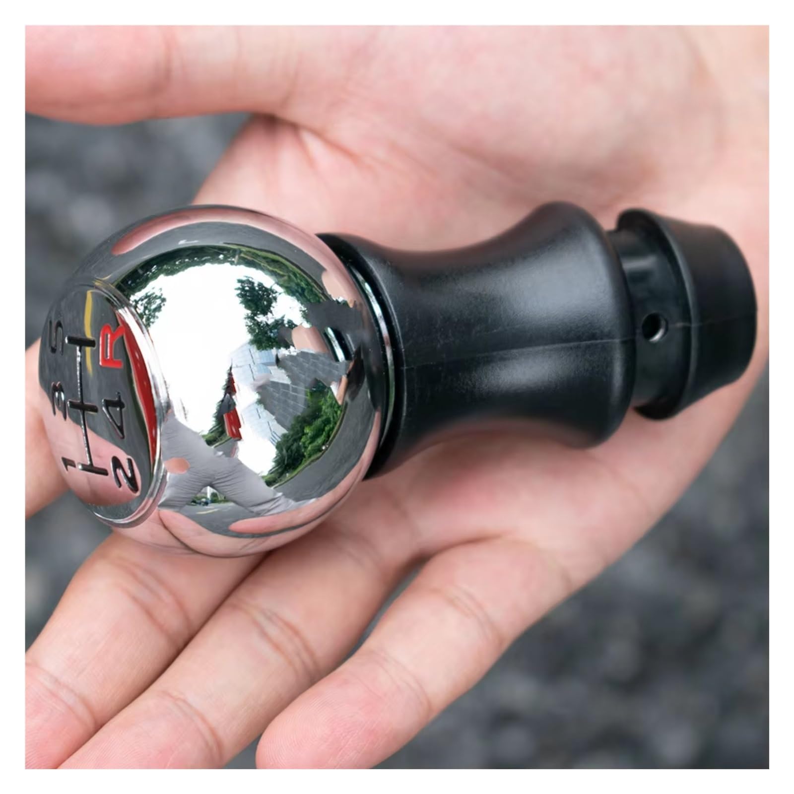 HILLAR Car Gear Stick Knob for Suzuki for Swift 05-10 SX4 07-13 for Alto 10-15 5 Speed Chrome Gear Shift Knob Stick Lever Pen Handball Car Accessories