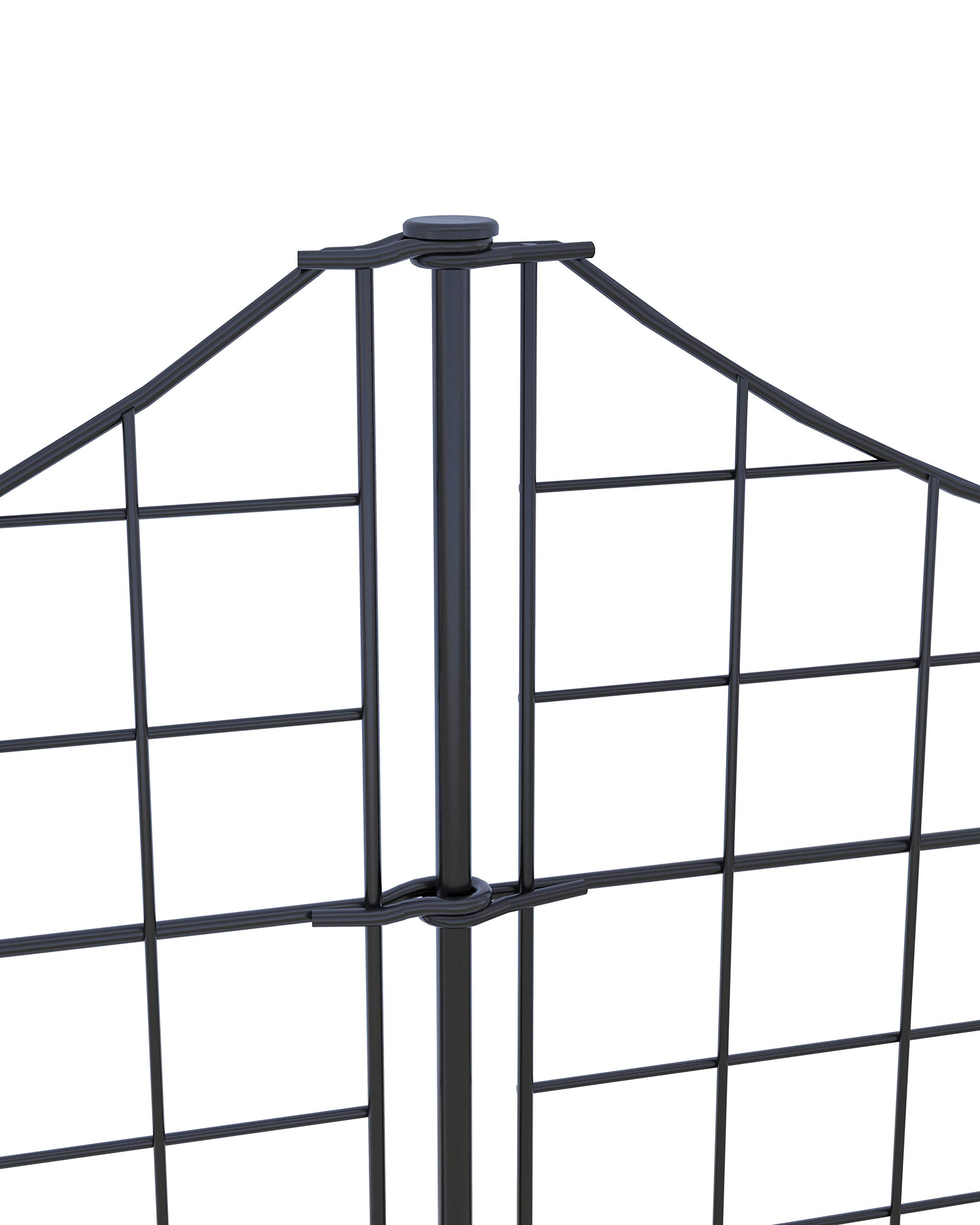 Zippity Outdoor Products WF29013 No Dig Metal Garden Fence and Gate