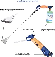Vista 4 de Flame King YSNPQ820S - Antorcha de propano con llama ancha autoencendido de 30,000 BTU