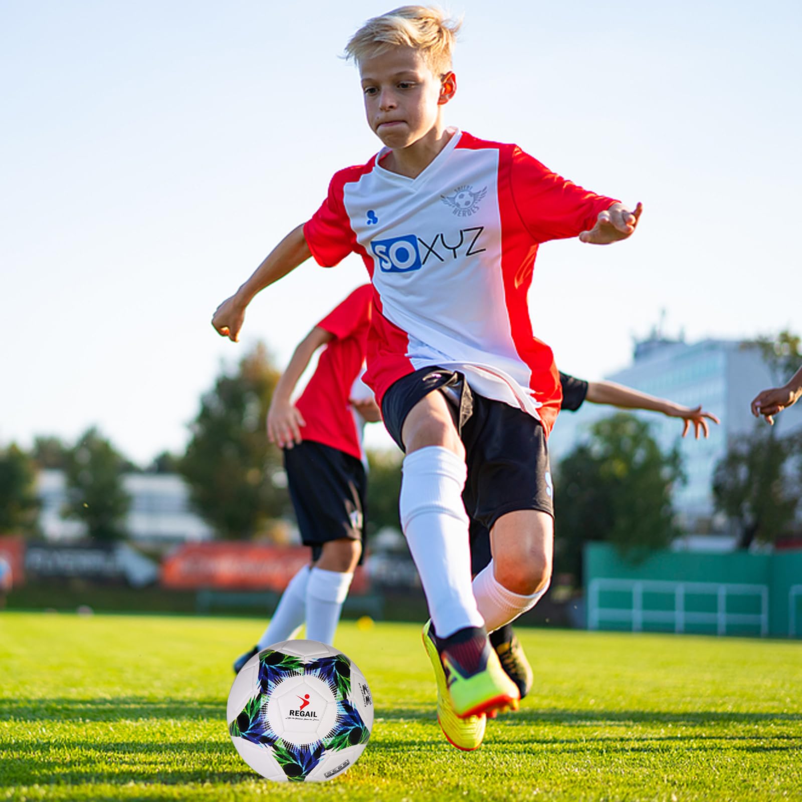 Balon de Futbol Tamaño 4, Niños, Entrenamiento