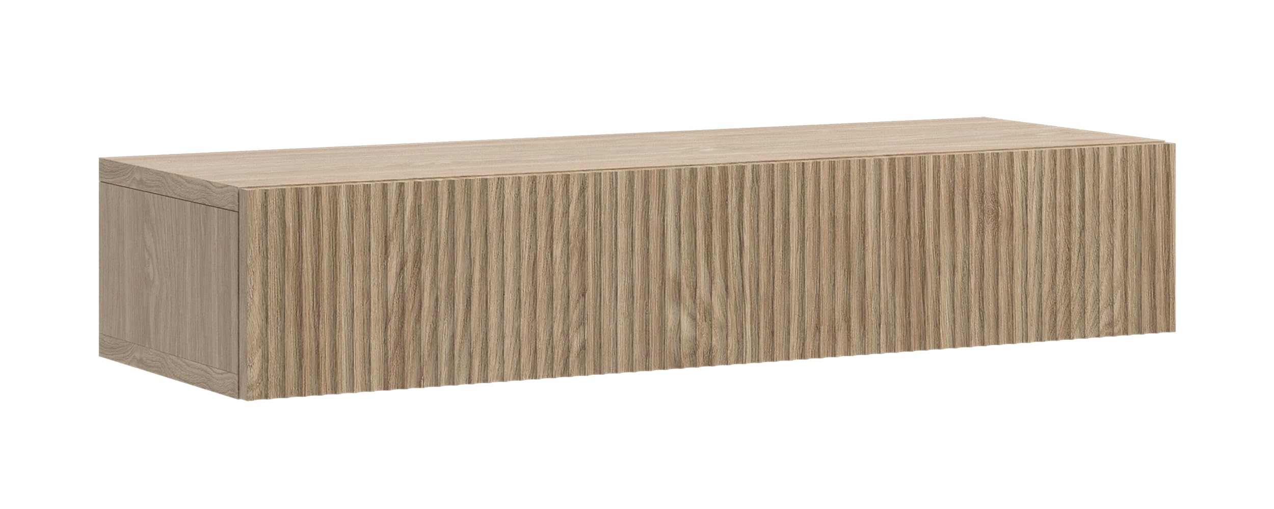 Selsey Consola de Entrada Colgante 90 x 17 cm Mesa Consola con cajón de laminillas Roble engrasado Nolie