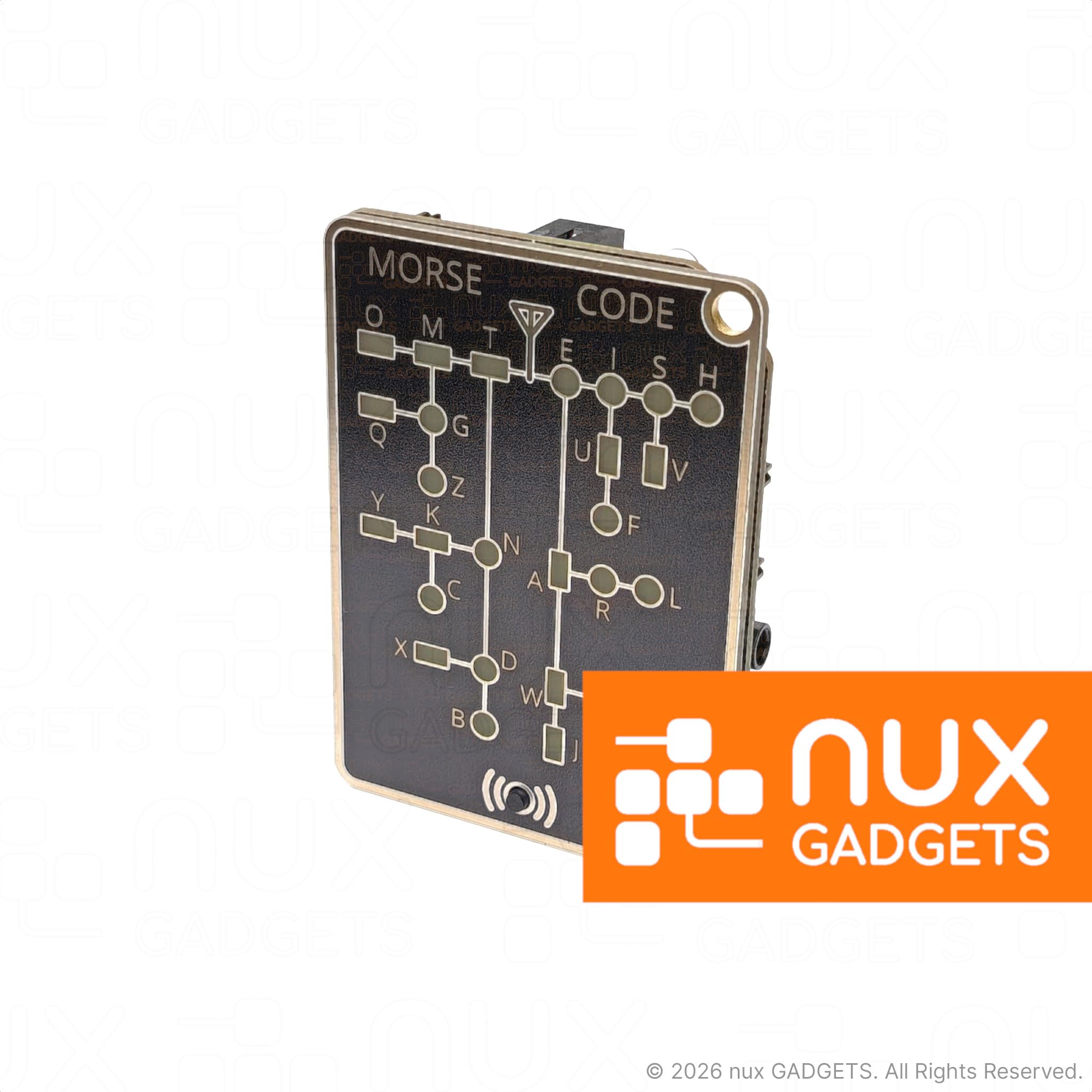 nux Morse Code Card Pro - Interaktive Morsecode Lernkarte & Trainer