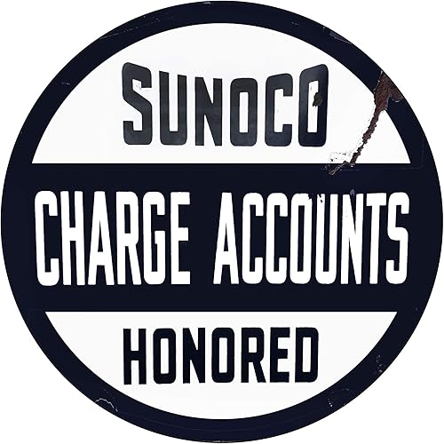 Miniatura 129 de Brotherhood Letrero de gas vintage de reproducción de letreros de metal vintage, letrero redondo de metal para garaje y hogar, 8 pulgadas de Nourse