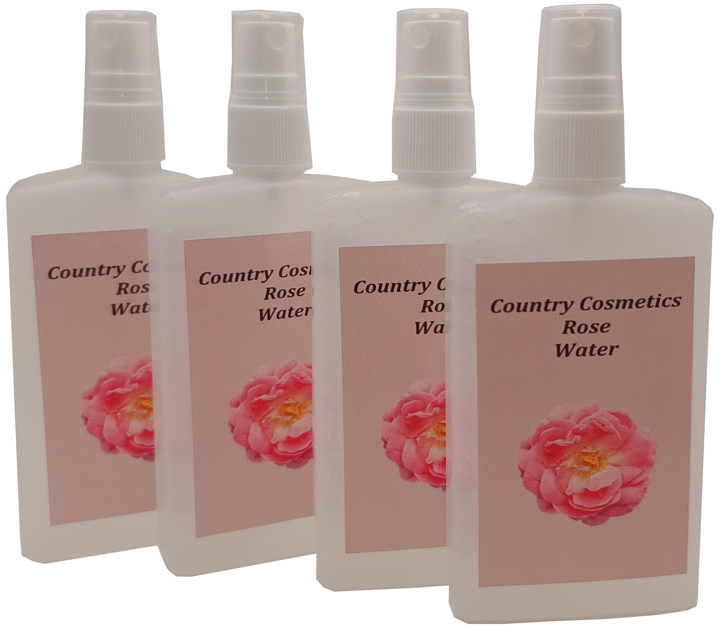 Quad Pack 100ml Country Cosmetics Rose Water (Bulgarian Rosa Damascena) 4 x 100ml