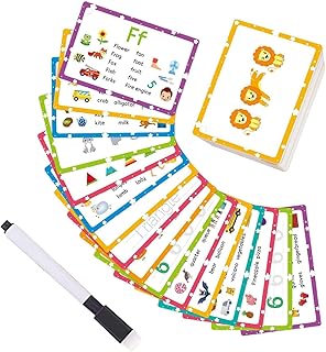 Alphabet Flashcard - Sensory Kid Letter Learning Flashcard,Alphabet Recognition Flash Cards for School Classroom Home Pres...