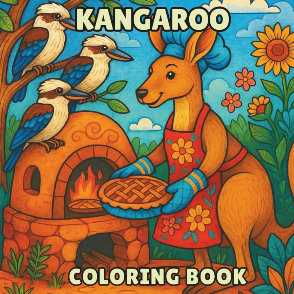Kangaroo Coloring Book