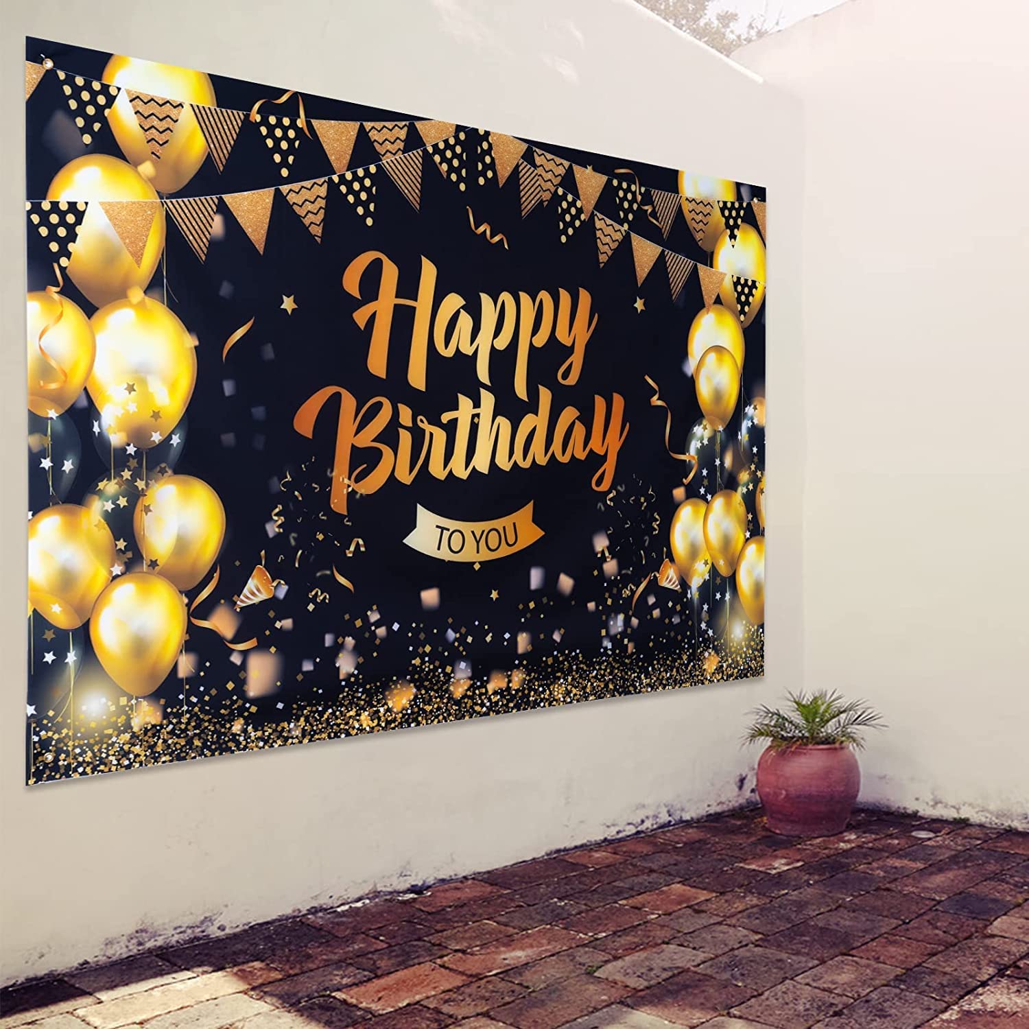 Fond D'anniversaire Noir Joyeux Anniversaire Toile De Fond Bannière Fond D'anniversaire Noir Joyeux Anniversaire Toile De Fond Bannière