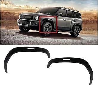 Car Front Wheel Arch Compatible with Chery Jetour Traveller T2 2023-2024 Flare Eyebrow Molding Fender Trim Replacement Accessories ABS Black(Left)