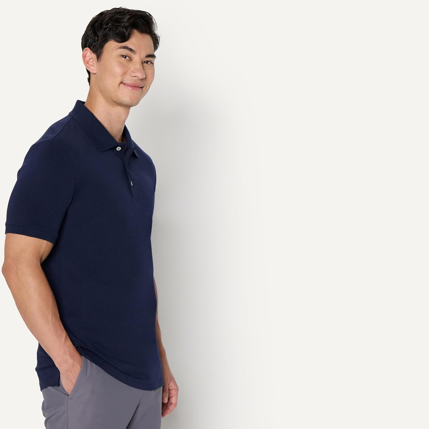 Amazon Essentials Men's Slim Fit Interlock Polo Shirt - Image 2