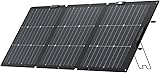 EF ECOFLOW 160 Watt Portable Solar Panel for Power Station, Foldable Solar Charger with Adjustable Kickstand, Waterproof IP68 for Outdoor Camping RV Off Grid System 160W Solar Panel