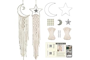 Moon and Star Macramé Kit: A Beginner's Guide to Crafting Dreamy Wall Art