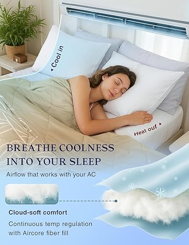 Vista 38 de ZonLi Q-Max 0.5 - Manta refrescante para durmientes acalorados de 50 x 70 pulgadas, ligera, fresca al tacto, transpirable, para sudores nocturnos