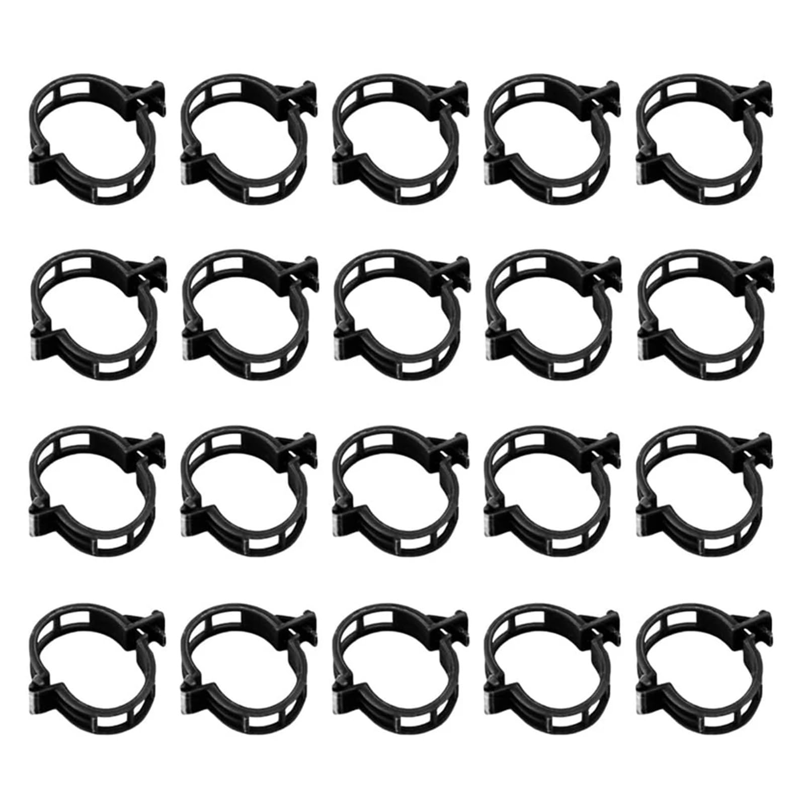 1000 Stück Pflanzenstütz-Clips, wiederverwendbare Pflanzenclips, Kunststoff, Spalier-Clips für Weinreben, Tomaten (weiß)
