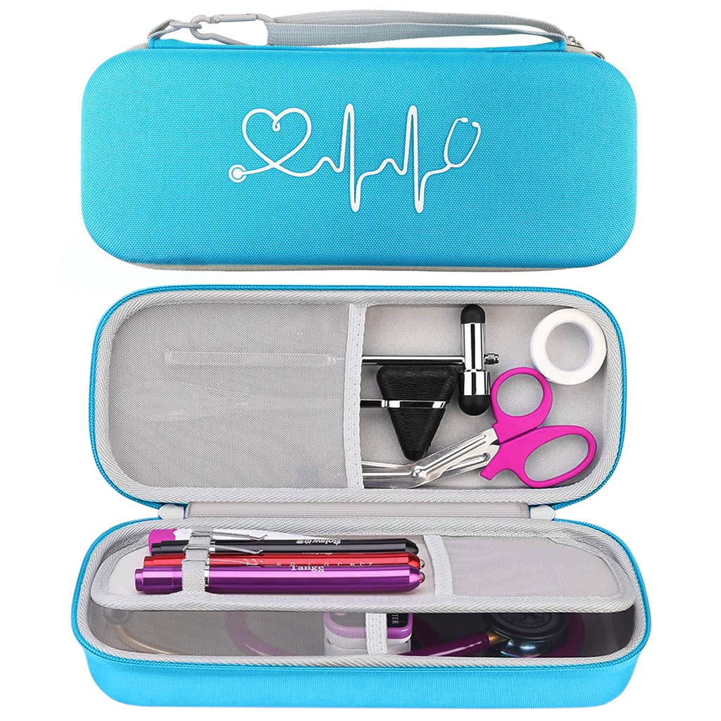 ZORBES® Stethoscope Case Protable Stethoscope Bag, Shockproof Protective Stethoscope Case for Littmann/Omron/ADC/Dixie EMS Stethoscope, with Extra Mesh Pockets for Small Accessories (Bag Only) (B0BQYVQ1G5) Amazon Price History, Amazon Price Tracker