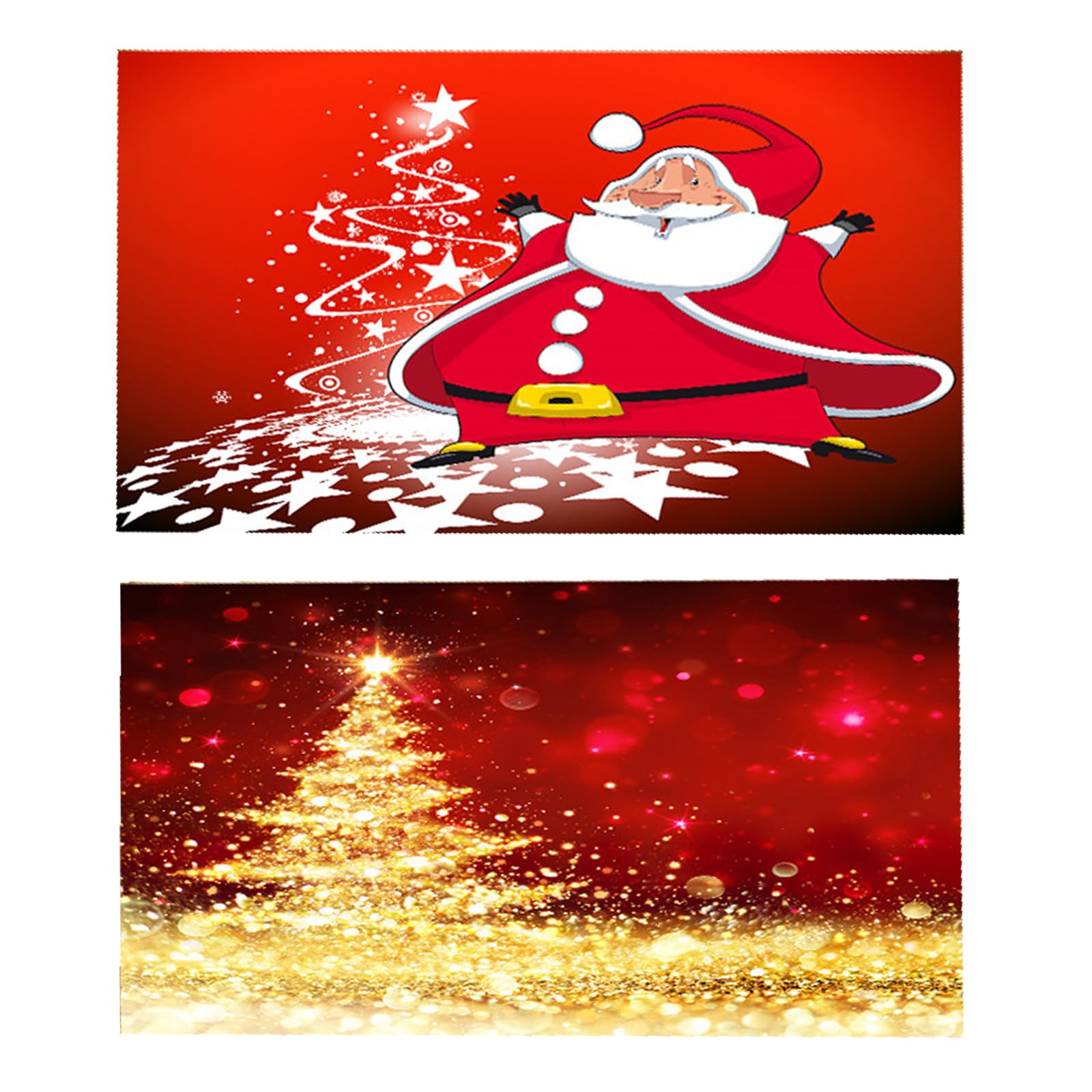 Felpudo De Navidad Con Papá Noel - Alfombra Navideña Antideslizante Para Entrada, Cocina O Salón