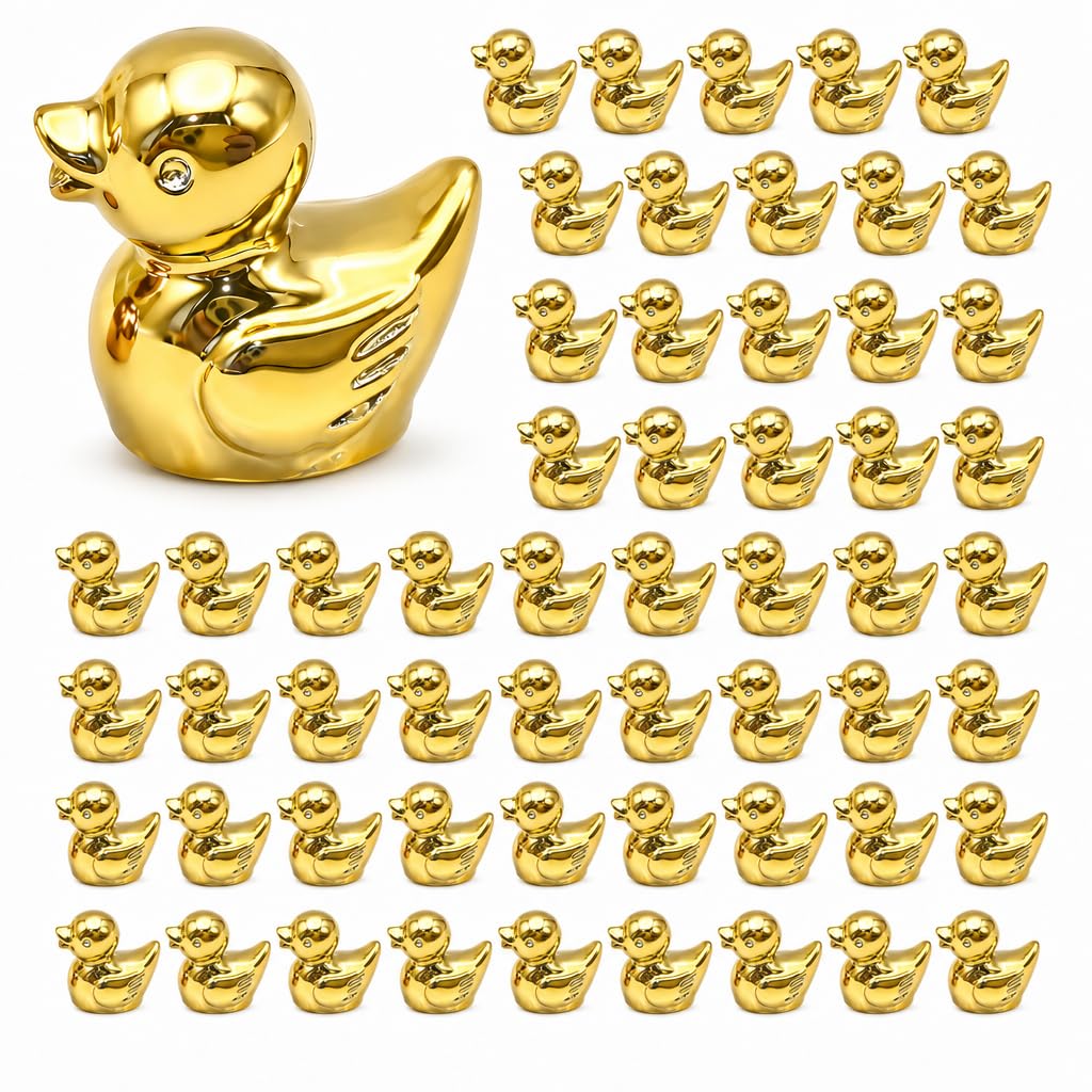 60Pcs Resin Ducks, Tiny Mini Resin Ducks
