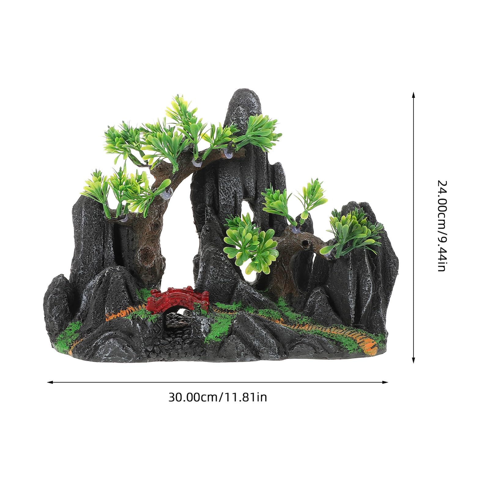 SUPVOX Decorazione Acquario Roccia Resina Piccola per Paesaggio Subacqueo Statua Rocciosa Compatibile con Acquari di Diverse Dimensioni Accessorio per Ambienti d Acqua e Salata