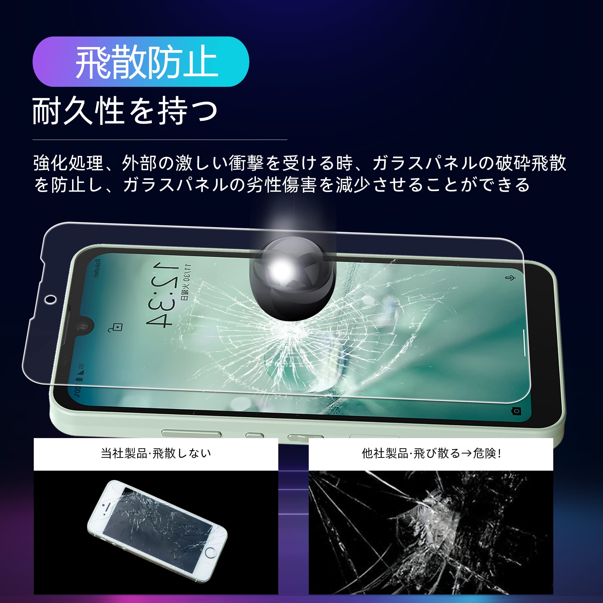 Amazon.co.jp: 【2枚セット AQUOS wish2 SH-51C / Wish SHG06 SH
