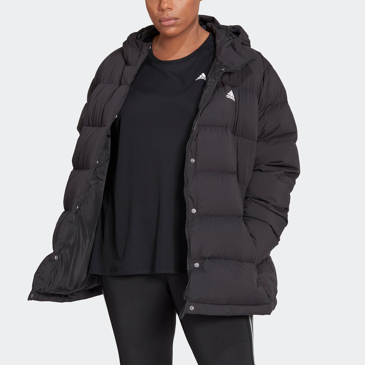 adidas womens Helionic Hooded Jacket - Image 6
