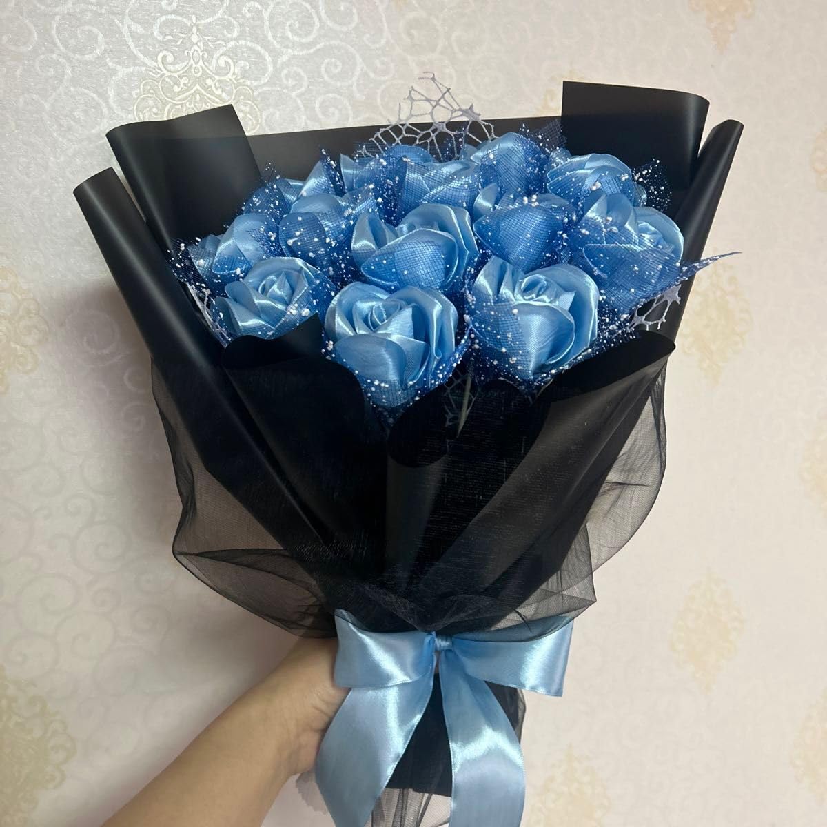 Amazon.co.jp: 13本水色バラブーケ プレゼント お祝い 枯れない