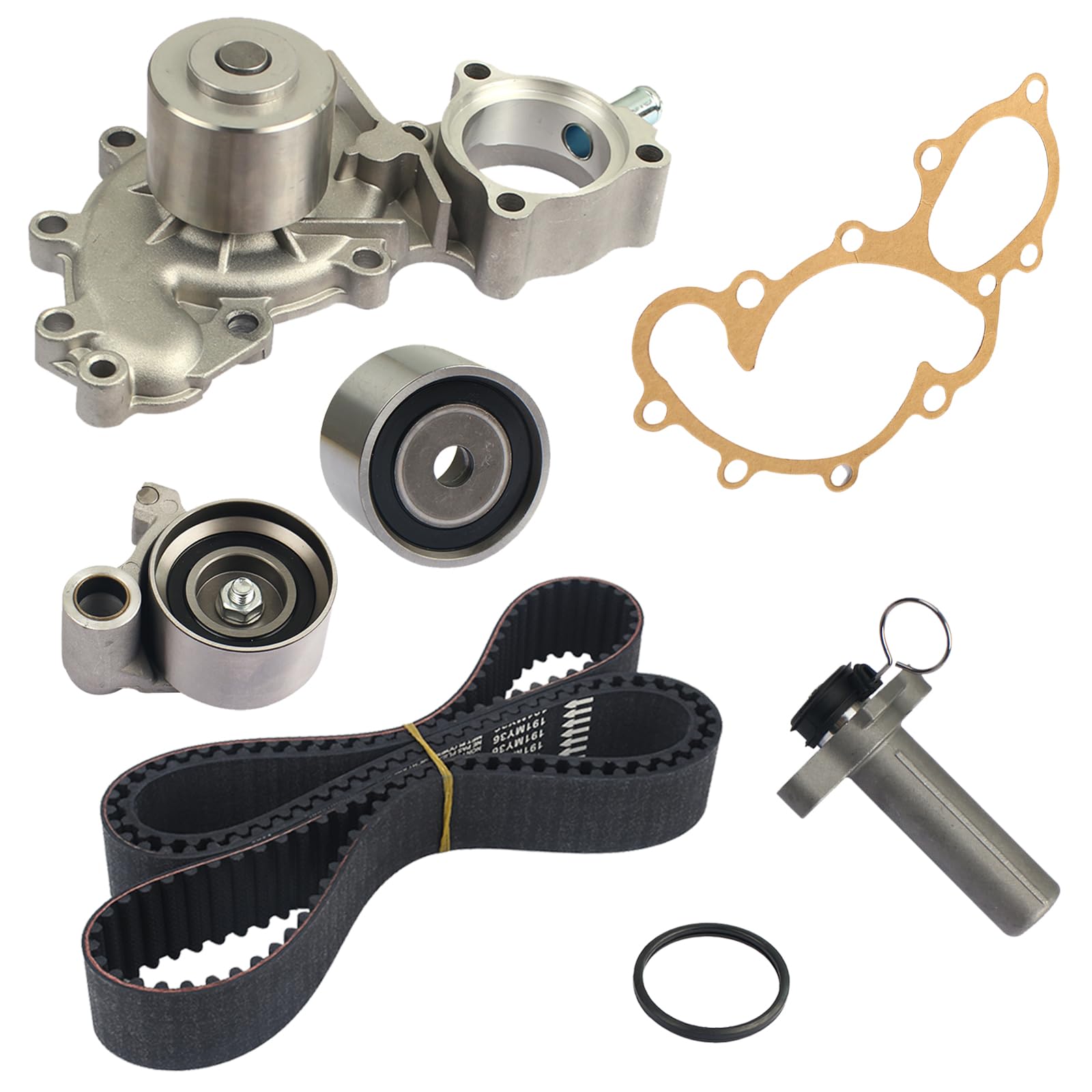 PAROD TKT-025 Engine Timing Belt Kit w/Water Pump Fit for [3.4L V6 Only] 1996-2002 Toyota 4Runner, 1995-1998 T100, 1995-2004 Tacoma, 2000-2004 Tundra