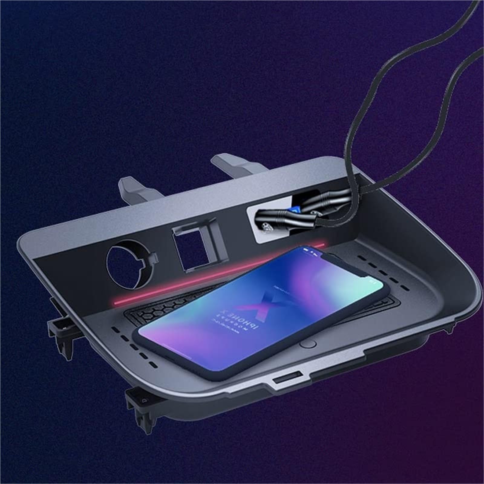 Akcesoria, do RAV4, 2020 2021 2022 2023 Ładowarka bezprzewodowa QI do samochodu Szybka ładowarka Uchwyt na telefon Modyfikacja wnętrza samochodu Bezprzewodowa ładowarka samochodowa