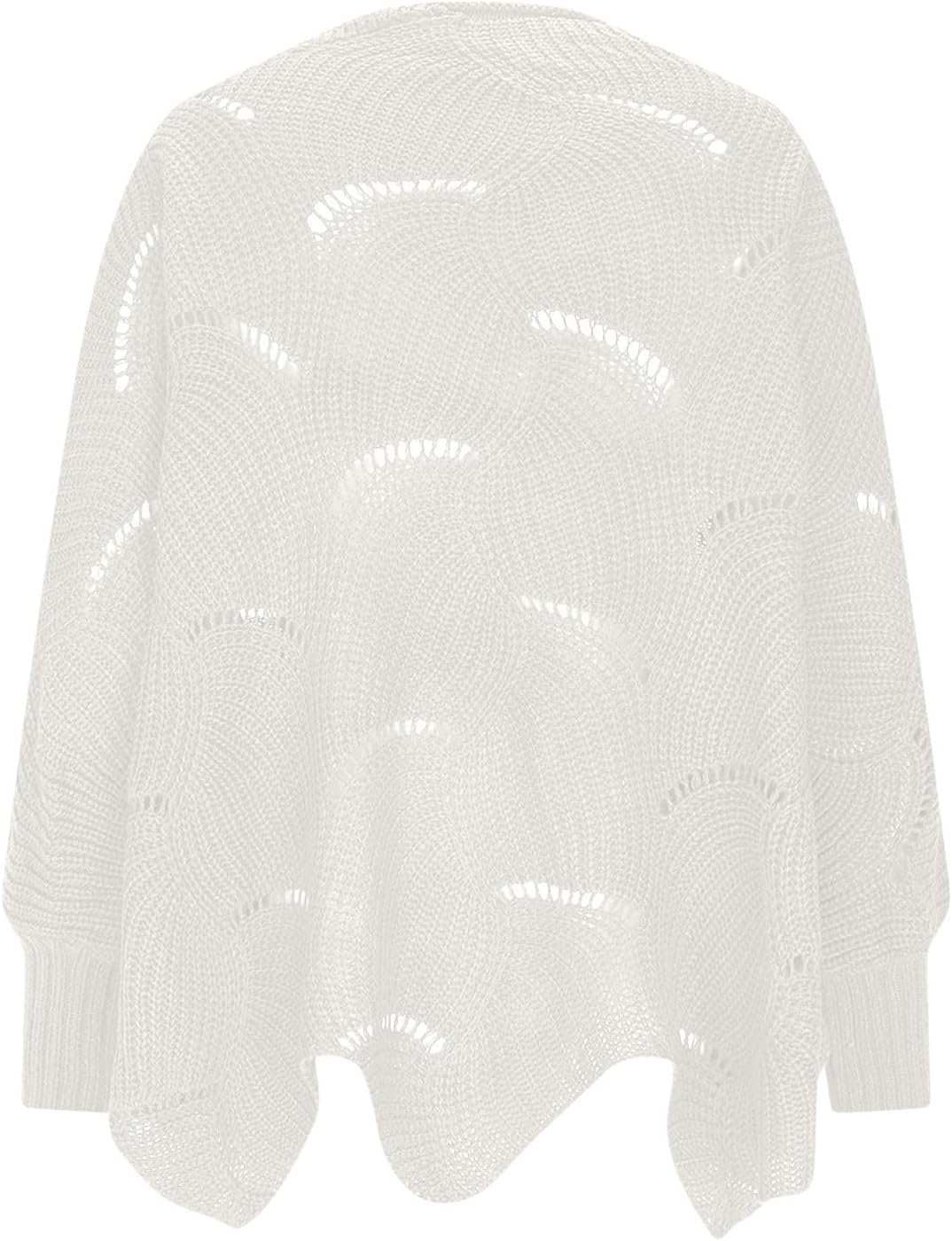 Versatile Cashmere Knit Sweater for Women - Classic Round Neck Long Sleeve Pullover, Lightweight Casual Solid Tops