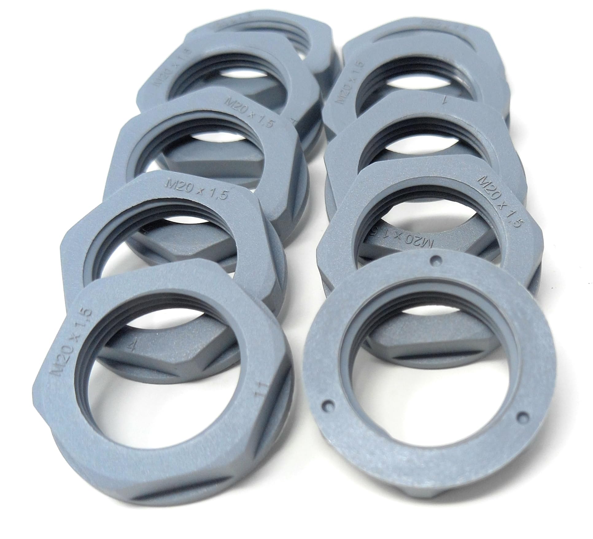 M10 Nylon Flansch muttern Edelstahl 307 Sechskantmuttern Kontermutter