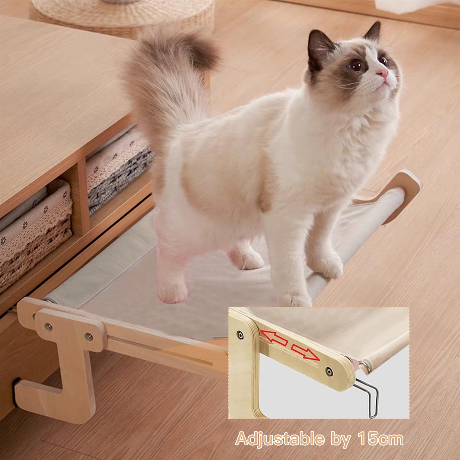 Amaca Gatto Termosifone Regolabile per Finestra, fino a 18 kg