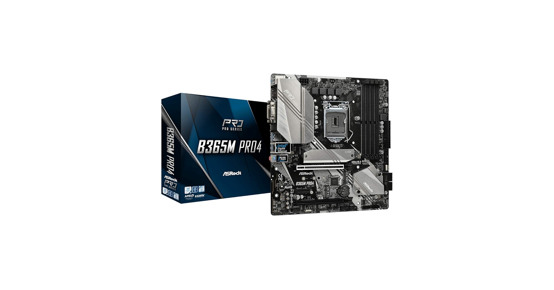 asrock b365m pro4 lga1151 マザーボード　無線 Amazon.com: ASRock B365M PRO4 LGA1151/ Intel B365/ DDR4