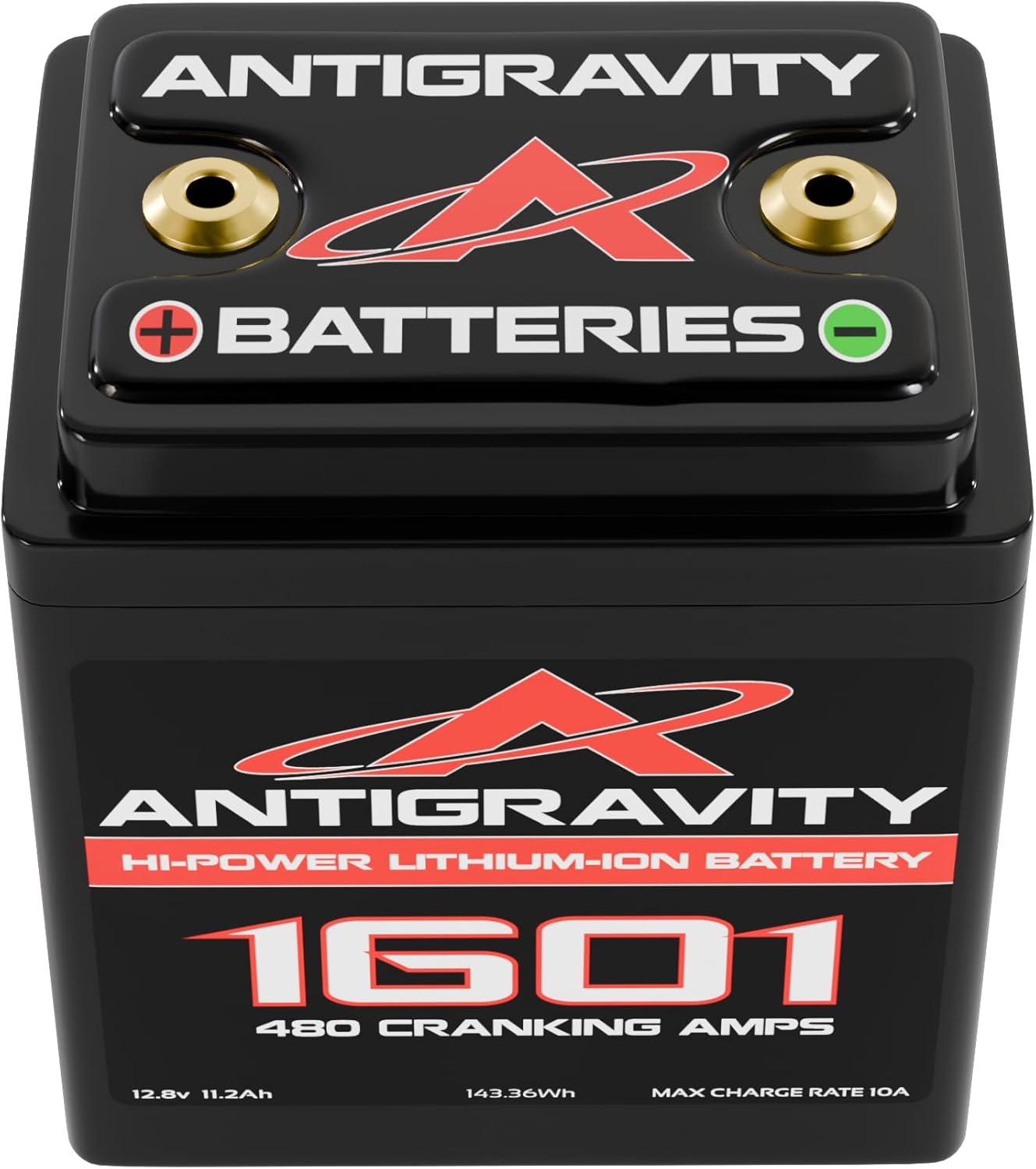 Antigravity AG-1601 Lithium Motorcycle Battery, Small Case 12V LiFePO4, 480 Cranking Amps, Lightweight Powersports Battery, No BMS